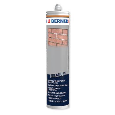 Акриловий герметик швидкий цемент, Berner, 310 мл