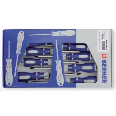 Набір ударних викруток Berner 2К LS / PH / PZ, Premium