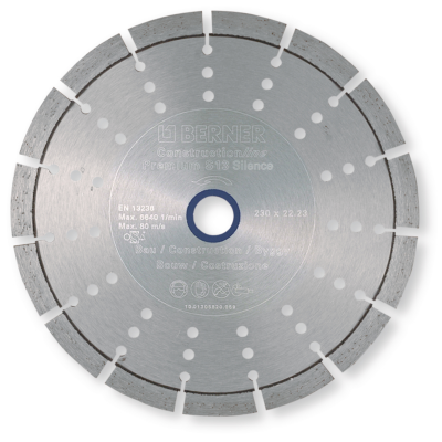 Алмазний диск універсальний S13 Silence CONSTRUCTIONline Premium, Berner