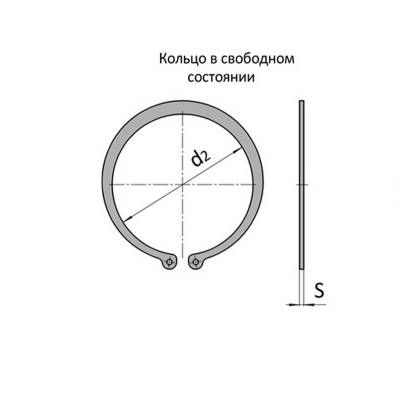 Набір зовнішніх стопорних кілець в ящику, 18 розмірів, 975 шт.