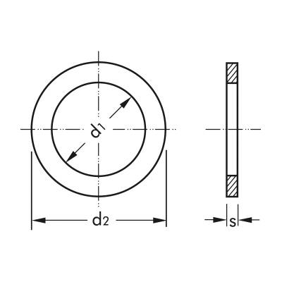 Уплотнительные кольца медные DIN 7603 Berner, 100 шт.