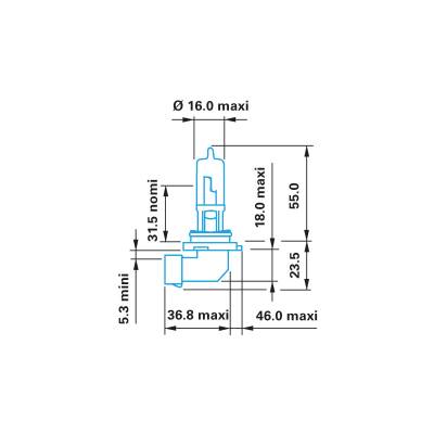 Лампа галогена HB4 12V Berner
