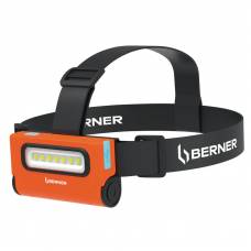 Аккумуляторный Налобный фонарь 2 в 1 с USB-C, 400 лм, IP65 Berner Аккумуляторный Налобный фонарь 2 в 1 с USB-C, 400 лм, IP65 Berner