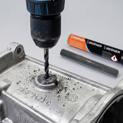 Клей Холодна зварка - Металевий пластилін Berner, 115 г