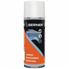 Аерозольна матова фарба Lackspray RAL 9010 (чистий білий), 400 мл Berner