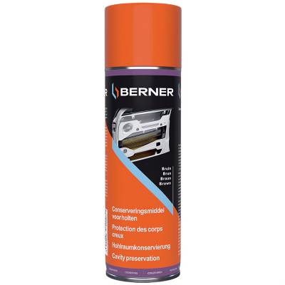 Антикоррозионное покрытие (Антикор) для скрытых полостей кузова Berner, 500 мл
